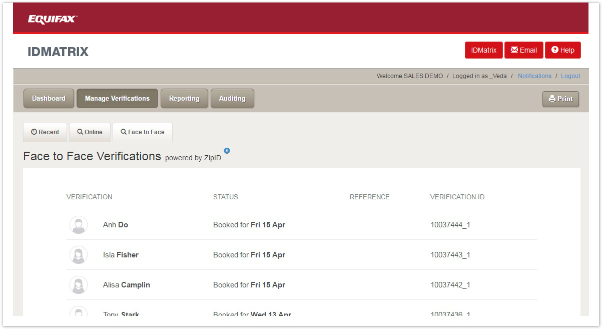 Equifax Zipid
